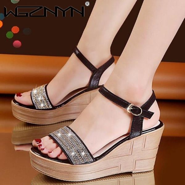 rhinestone wedding shoes women sandals summer 2021 platform high heel wedges ladies leather gladiator dress, Black
rhinestone wedding shoes women sandals summer 2021 platform high heel wedges ladies leather gladiator dress, Black