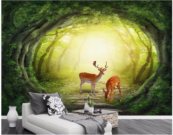 custom mural 3d po wallpaper fairy tale forest deer tv background wall home decor murals for 3 d wallpapers
custom mural 3d po wallpaper fairy tale forest deer tv background wall home decor murals for 3 d wallpapers