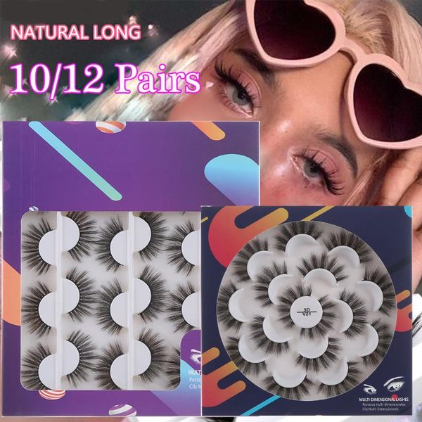 10/12 pairs 3d faux mink eyelashes handmade wispy fluffy natural false volume soft reusable lashes eye makeup tool
10/12 pairs 3d faux mink eyelashes handmade wispy fluffy natural false volume soft reusable lashes eye makeup tool