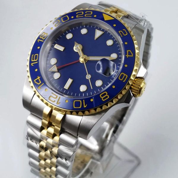 wristwatches gmt men watch sapphire glass mental strap date window blue dial mingzhu 3804 automatic movement, Slivery;brown
wristwatches gmt men watch sapphire glass mental strap date window blue dial mingzhu 3804 automatic movement, Slivery;brown