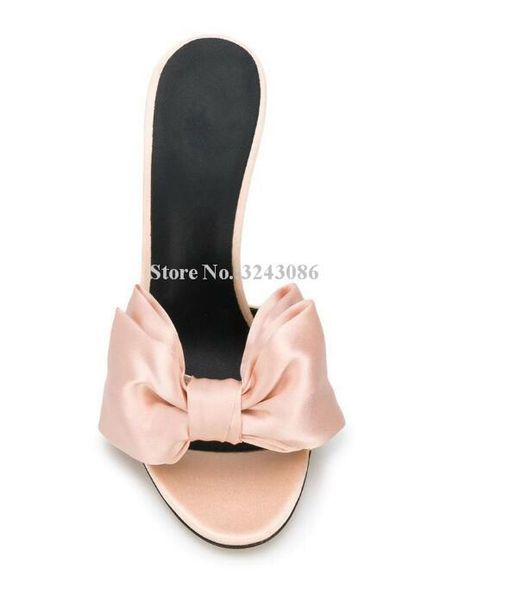 women bowtie sandals shoes fashion satin pink butterfly-knot stiletto heel slippers lady large size casual, Black
women bowtie sandals shoes fashion satin pink butterfly-knot stiletto heel slippers lady large size casual, Black