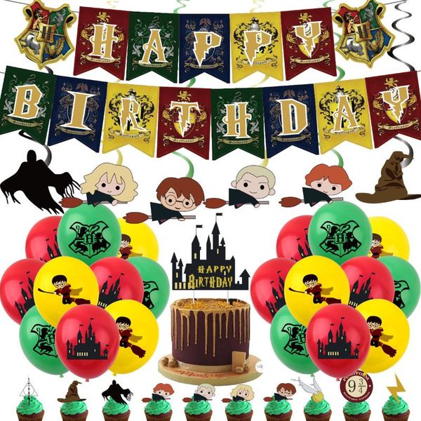 party decoration harri happy birhtday magic theme suit printed balloons cup cake er insert banner flag set kids supplies
party decoration harri happy birhtday magic theme suit printed balloons cup cake er insert banner flag set kids supplies