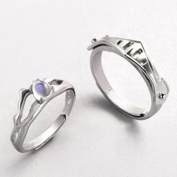 silver pair of princess and knight luxury japanese korean niche design romantic fresh opening adjustable couple ring cluster rings, Golden;silver
silver pair of princess and knight luxury japanese korean niche design romantic fresh opening adjustable couple ring cluster rings, Golden;silver