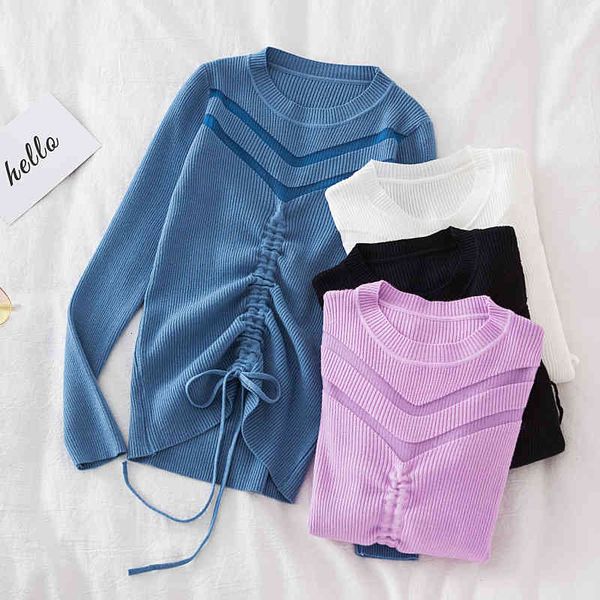 sweater croysier woman sweaters drawstring tie ruched winter pullover women crew neck mesh patchwork ribbed knitted sweater r4bi, White;black
sweater croysier woman sweaters drawstring tie ruched winter pullover women crew neck mesh patchwork ribbed knitted sweater r4bi, White;black