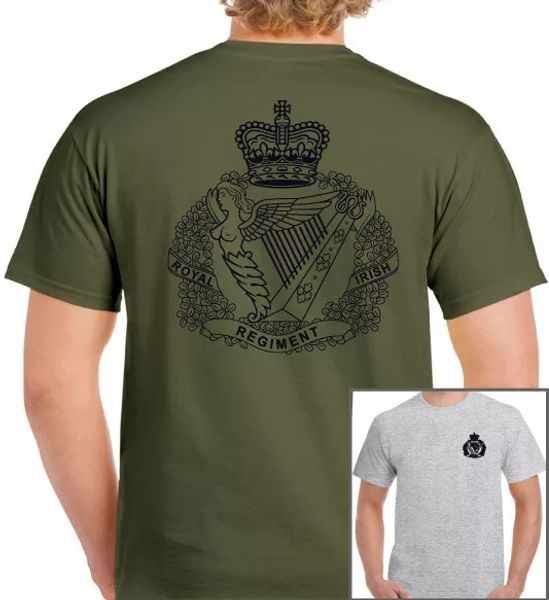the royal irish regiment t-shirt british army forces cap your logo, White;black
the royal irish regiment t-shirt british army forces cap your logo, White;black