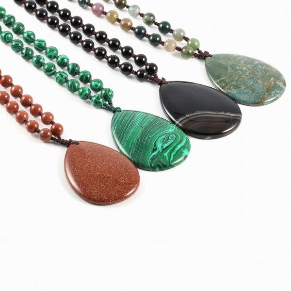 pendant necklaces design bohemian jewelry natural stone agates 8mm matching for women men, Silver
pendant necklaces design bohemian jewelry natural stone agates 8mm matching for women men, Silver