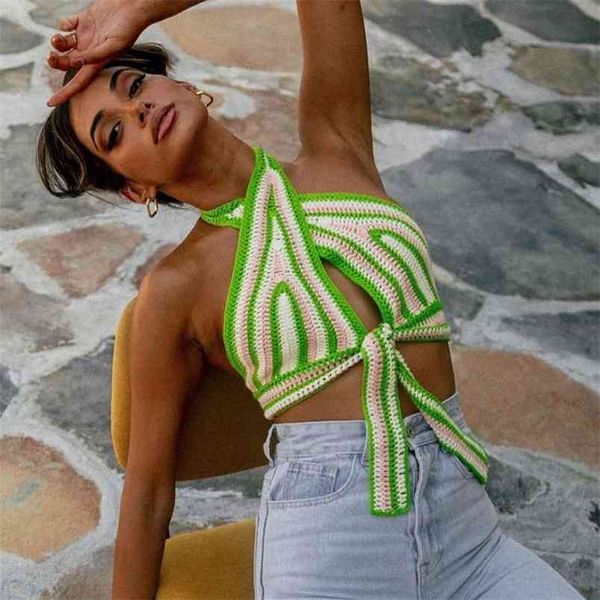 cut out y2k knitted halter crop women summer sleeveless lace up tee party tank female backless shirt beachwear 210510, White
cut out y2k knitted halter crop women summer sleeveless lace up tee party tank female backless shirt beachwear 210510, White