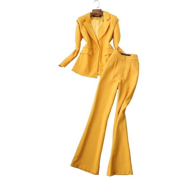 women's suit pants two-piece office autumn and winter slim fit yellow ladies jacket casual high-rise flared trousers 210527, White
women's suit pants two-piece office autumn and winter slim fit yellow ladies jacket casual high-rise flared trousers 210527, White