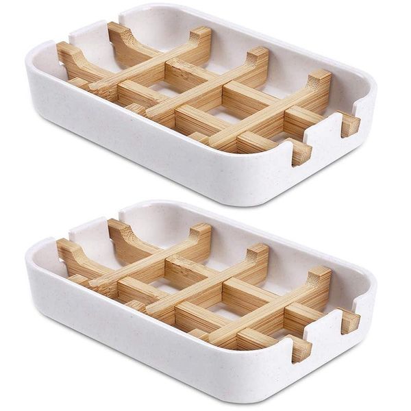 soap dishes two pack bamboo for bathroom bar holder shower sink deck bathtub (two pieces white)
soap dishes two pack bamboo for bathroom bar holder shower sink deck bathtub (two pieces white)