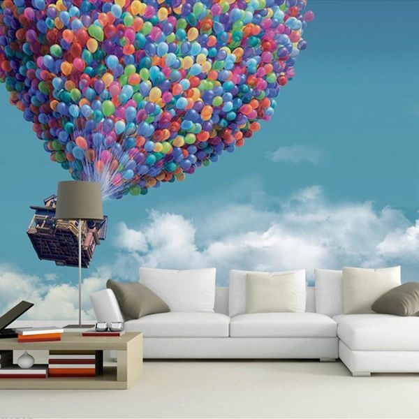 custom po self adhesive wallpaper 3d murals air balloon blue sky white clouds background living room large wall painting wallpapers
custom po self adhesive wallpaper 3d murals air balloon blue sky white clouds background living room large wall painting wallpapers