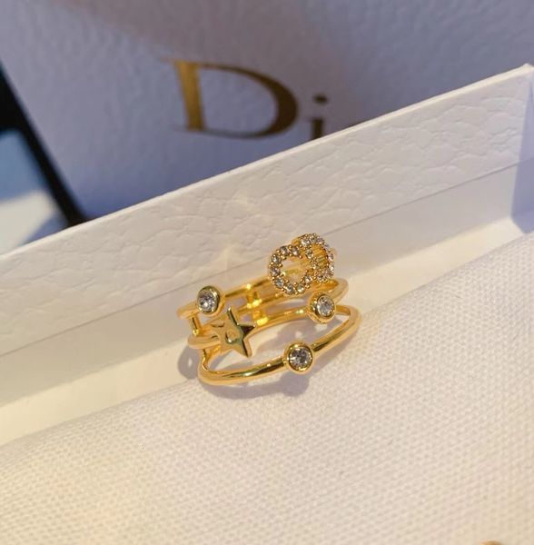 dijia / djia ring cd letter full diamond brass material high version temperament net red female, Silver
dijia / djia ring cd letter full diamond brass material high version temperament net red female, Silver