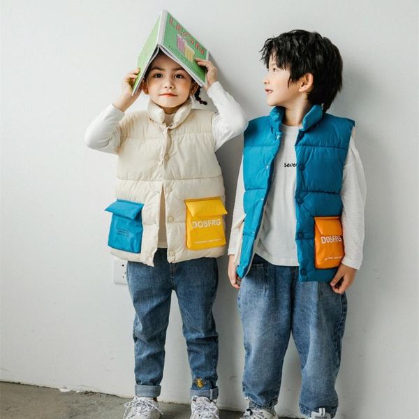 waistcoat 2021 winter children's color matching vest girls boys&babys stand-up collar down cotton sleeveless garment for kids clothes, Camo
waistcoat 2021 winter children's color matching vest girls boys&babys stand-up collar down cotton sleeveless garment for kids clothes, Camo