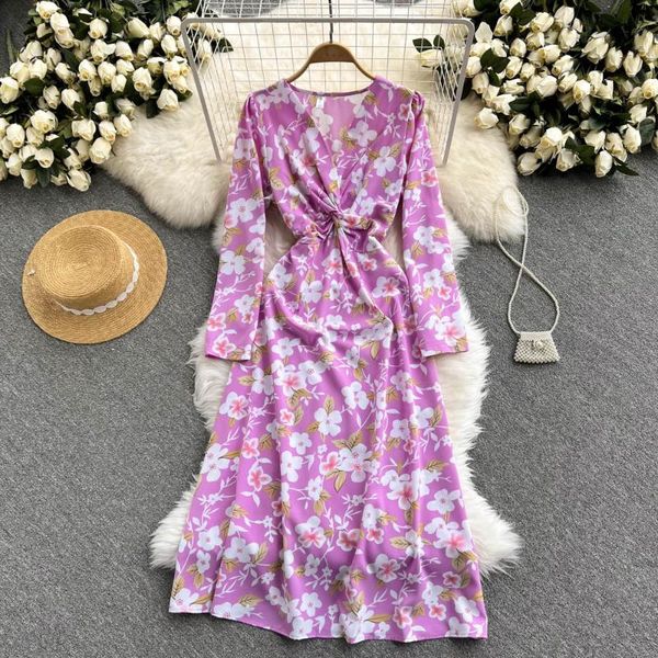 casual dresses female french floral dress long sleeve v neck a-line midi autumn bohemian print vacation, Black;gray
casual dresses female french floral dress long sleeve v neck a-line midi autumn bohemian print vacation, Black;gray