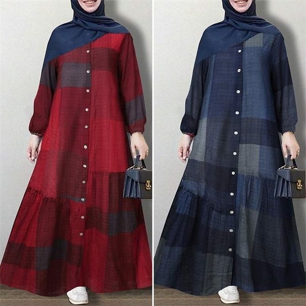 women dubai abaya turkey hijab dress zanzea vintage floral printed sundress autumn long sleeve loose maxi long vestido kaftan, Black;gray
women dubai abaya turkey hijab dress zanzea vintage floral printed sundress autumn long sleeve loose maxi long vestido kaftan, Black;gray