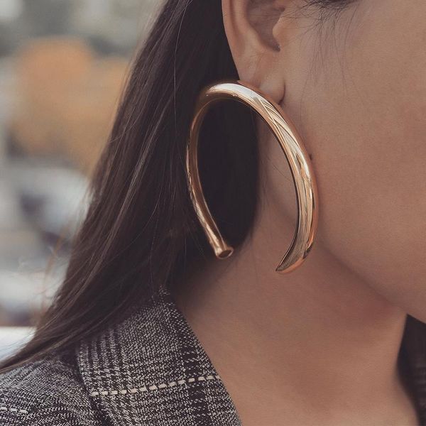 dangle & chandelier trendy big open crescent round drop earrings for women exaggerated punk gold color circle metal earring party wedding je, Silver
dangle & chandelier trendy big open crescent round drop earrings for women exaggerated punk gold color circle metal earring party wedding je, Silver