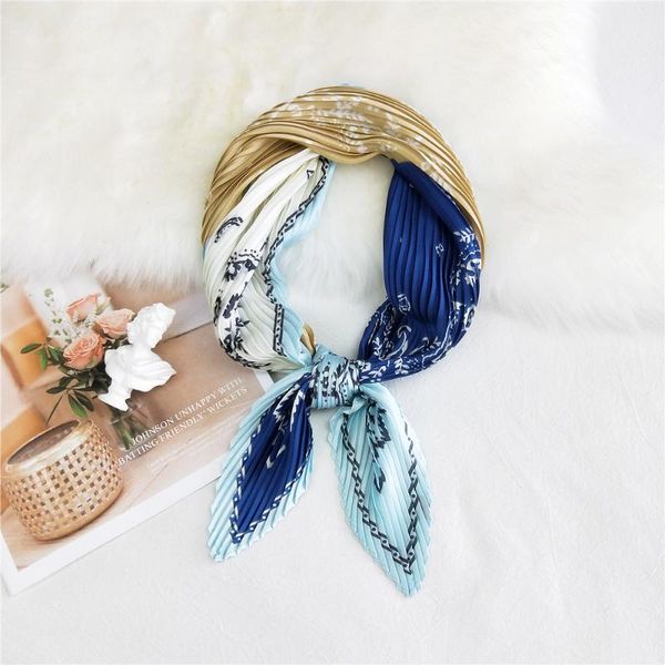 scarves 2021 square silk scarf for women crinkle dot crumple neck wear pleated handkerchief foulard femme bandana luxury band, Blue;gray
scarves 2021 square silk scarf for women crinkle dot crumple neck wear pleated handkerchief foulard femme bandana luxury band, Blue;gray