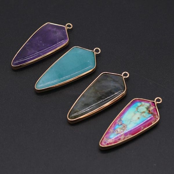 charms selling natural stone gold-plated pendant diy for making bracelets necklaces jewelry accessories 20x45mm, Bronze;silver
charms selling natural stone gold-plated pendant diy for making bracelets necklaces jewelry accessories 20x45mm, Bronze;silver