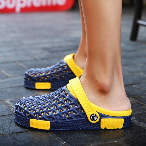 sandals fashion trend in spring wear slippers outside men's large lovers' breathable and anti slip hole shoes men, Black
sandals fashion trend in spring wear slippers outside men's large lovers' breathable and anti slip hole shoes men, Black