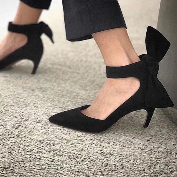 dress shoes women's 2021 spring and autumn shallow suede low heel high heels straps cat with stiletto bow pointed, Black
dress shoes women's 2021 spring and autumn shallow suede low heel high heels straps cat with stiletto bow pointed, Black