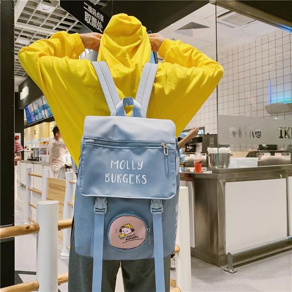 backpack schoolbag female student cartoon korean high school college large capacity travel shoulder bag for teenage girls
backpack schoolbag female student cartoon korean high school college large capacity travel shoulder bag for teenage girls