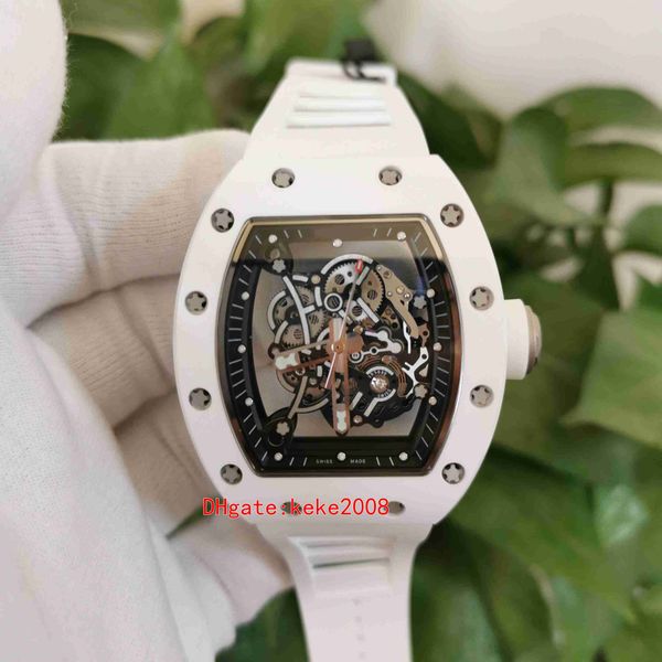 kv maker watches 49mm x 42mm r m 055 skeleton white ceramic bezel transparent hand-winding mechanical automatic mens men's watch wristw, Slivery;brown
kv maker watches 49mm x 42mm r m 055 skeleton white ceramic bezel transparent hand-winding mechanical automatic mens men's watch wristw, Slivery;brown