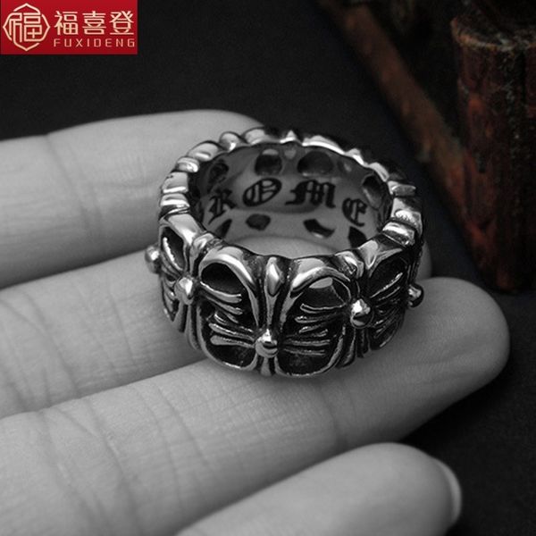 luxury party favor chrome/hearts rings high grade domineering croix titanium steel ring punk style refers to q food as an old s
luxury party favor chrome/hearts rings high grade domineering croix titanium steel ring punk style refers to q food as an old s