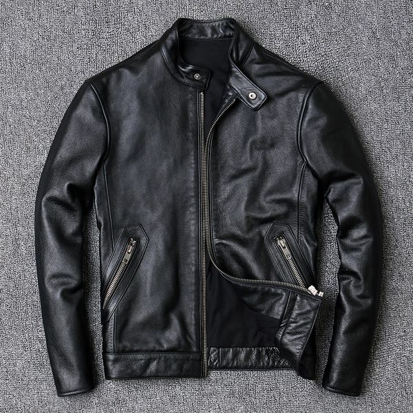 cowhide jackets 100% large size 4xl luxury genuine real cow leather jacket men motorcycle black slim short coat
cowhide jackets 100% large size 4xl luxury genuine real cow leather jacket men motorcycle black slim short coat