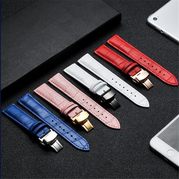watch bands 14mm 15mm 16mm 17mm 18mm 19/20/21/22/24 mm colorful butterfly clasp watchband genuine leather band strap stainless steel, Black;brown
watch bands 14mm 15mm 16mm 17mm 18mm 19/20/21/22/24 mm colorful butterfly clasp watchband genuine leather band strap stainless steel, Black;brown