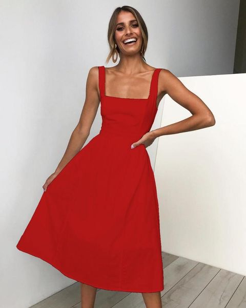 casual dresses woman summer 2021 ladies white spaghetti strap backless evening women's dress, Black;gray
casual dresses woman summer 2021 ladies white spaghetti strap backless evening women's dress, Black;gray
