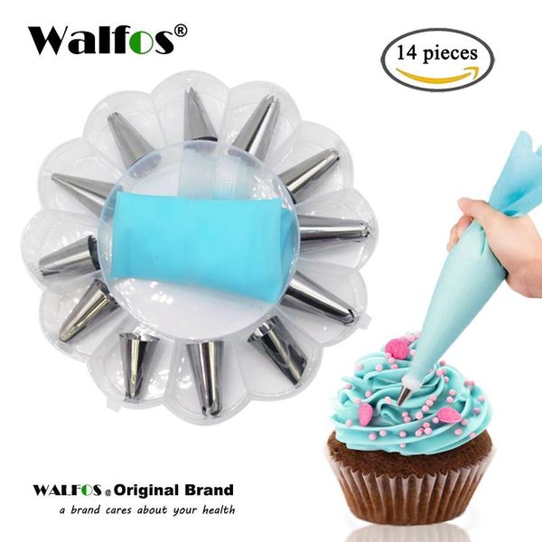 baking & pastry tools walfos 14pcs/set russian icing piping tips silicone cream bag stainless steel nozzle set diy cake decorating
baking & pastry tools walfos 14pcs/set russian icing piping tips silicone cream bag stainless steel nozzle set diy cake decorating