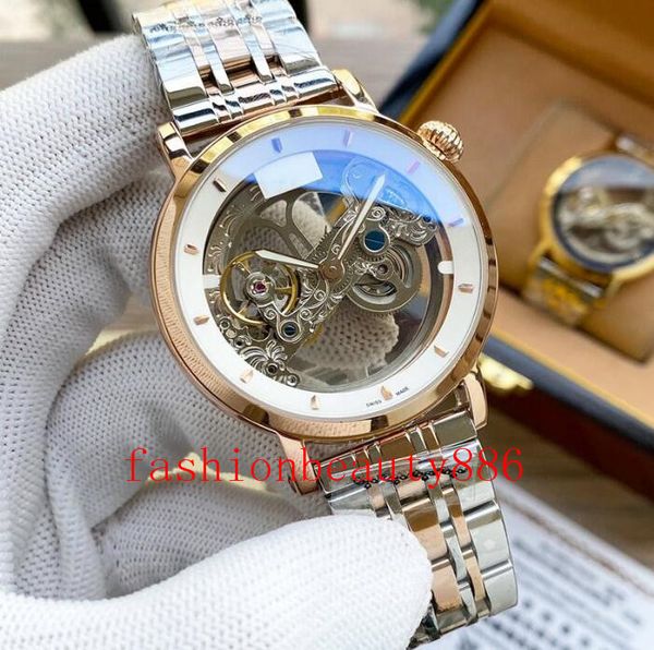 boutique mens watch fully automatic mechanical watches hollow dial perfect quality waterproof wristwatch sapphire mirror, Slivery;brown
boutique mens watch fully automatic mechanical watches hollow dial perfect quality waterproof wristwatch sapphire mirror, Slivery;brown