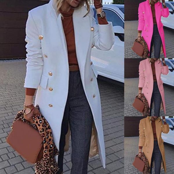 women's wool & blends 2021 autumn winter women jackets lapel coats double breasted ladies knee length coat womens plus size overcoat, Black
women's wool & blends 2021 autumn winter women jackets lapel coats double breasted ladies knee length coat womens plus size overcoat, Black