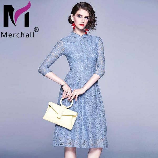 casual dresses woman elegant lace party dress 2021 autumn office lady stand collar 3/4 sleeve a line slim midi robe m68606, Black;gray
casual dresses woman elegant lace party dress 2021 autumn office lady stand collar 3/4 sleeve a line slim midi robe m68606, Black;gray