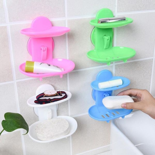 bathroom double layers strong sucker soapbox soap draining holder dish dishes shower storage support plate stand
bathroom double layers strong sucker soapbox soap draining holder dish dishes shower storage support plate stand