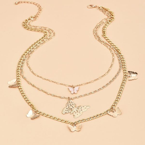 pendant necklaces alyxuy multi layer pink gold hollow butterfly punk chain link boho choker clavicle cute sweet necklace women girls gift, Silver
pendant necklaces alyxuy multi layer pink gold hollow butterfly punk chain link boho choker clavicle cute sweet necklace women girls gift, Silver