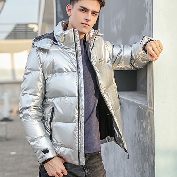 fashion men's winter 90% white duck down jacket coat removable hat hood warm waterproof zipper shiny parka outwear, Black
fashion men's winter 90% white duck down jacket coat removable hat hood warm waterproof zipper shiny parka outwear, Black