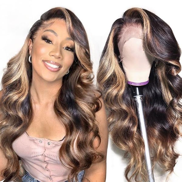 lace wigs highlight wig brazilian body wave front human hair 13x4 frontal brown colored transparent, Black;brown
lace wigs highlight wig brazilian body wave front human hair 13x4 frontal brown colored transparent, Black;brown