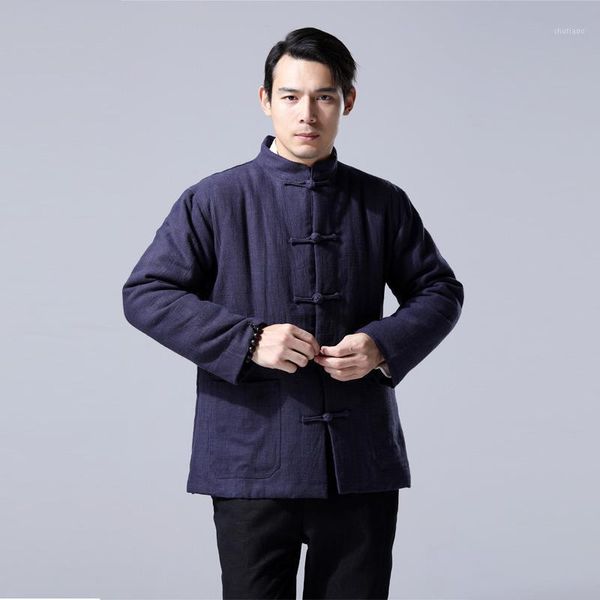 men's jackets hisenky winter padded jacket chinoiserie outside linen lining cotton side split warm parkas stand collar coat 3colors, Black;brown
men's jackets hisenky winter padded jacket chinoiserie outside linen lining cotton side split warm parkas stand collar coat 3colors, Black;brown