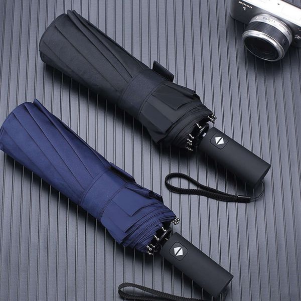 12 bone fully automatic folding umbrella black glue sunscreen gift advertising
12 bone fully automatic folding umbrella black glue sunscreen gift advertising