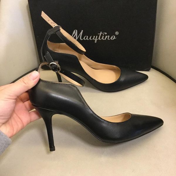dress shoes black leather formal pumps ankle strap shallow high heels career women genuine pointed toe stilettos
dress shoes black leather formal pumps ankle strap shallow high heels career women genuine pointed toe stilettos