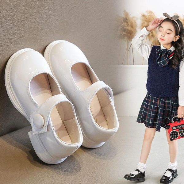 flat shoes children' school dress girls patent leather buckle 2021 fall round toe size 26-36 black beige, Black;grey
flat shoes children' school dress girls patent leather buckle 2021 fall round toe size 26-36 black beige, Black;grey