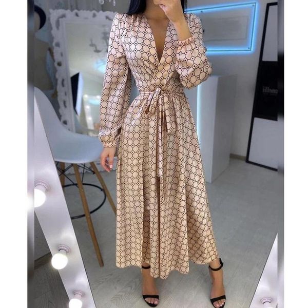 casual dresses women long sleeve v neck print wrap maxi dress autumn homewear 2021 robe portefeuille, Black;gray
casual dresses women long sleeve v neck print wrap maxi dress autumn homewear 2021 robe portefeuille, Black;gray