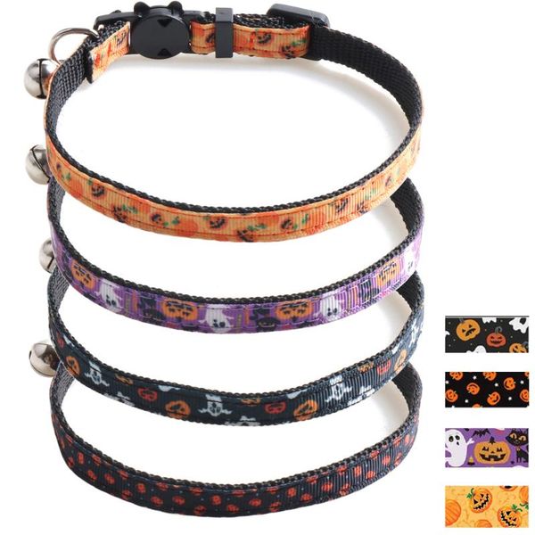 cat collars & leads halloween collar breakaway with bell adjustable ghost pumpkin patterns nylon safety for kitty kitten party
cat collars & leads halloween collar breakaway with bell adjustable ghost pumpkin patterns nylon safety for kitty kitten party