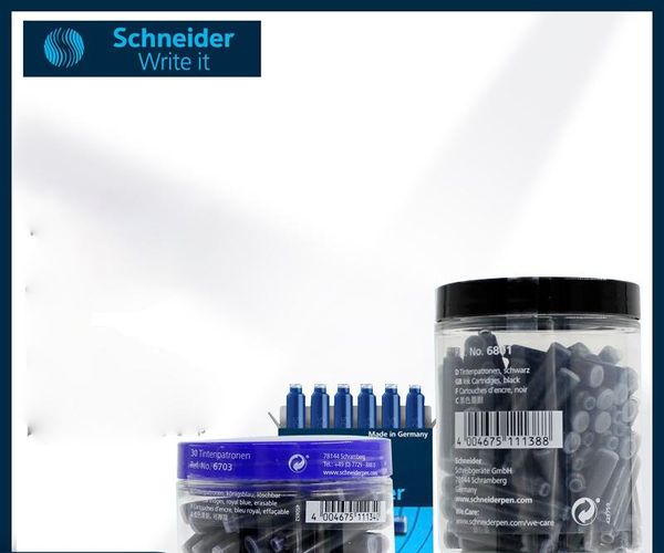 german-origin schneider fountain pen ink sac euro-standard universal bile non-carbon black/blue/blue black pipe pens
german-origin schneider fountain pen ink sac euro-standard universal bile non-carbon black/blue/blue black pipe pens