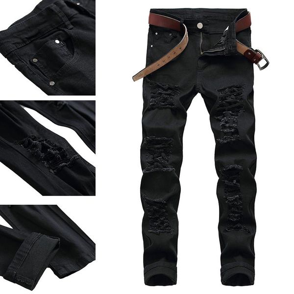 stretch korean version of the trend slim small straight pants young men's casual jeans spring and summer, Blue
stretch korean version of the trend slim small straight pants young men's casual jeans spring and summer, Blue