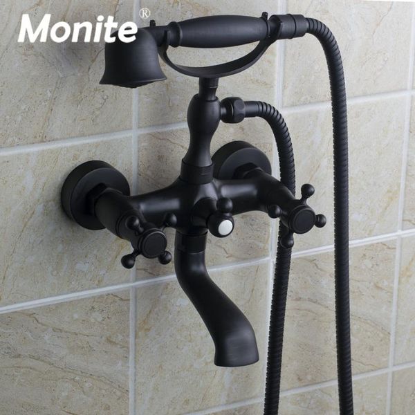 luxury matte black dual handles 2 functions with rainfall brass hand shower wall mounted faucet set bathtub mixer bathroom sets
luxury matte black dual handles 2 functions with rainfall brass hand shower wall mounted faucet set bathtub mixer bathroom sets