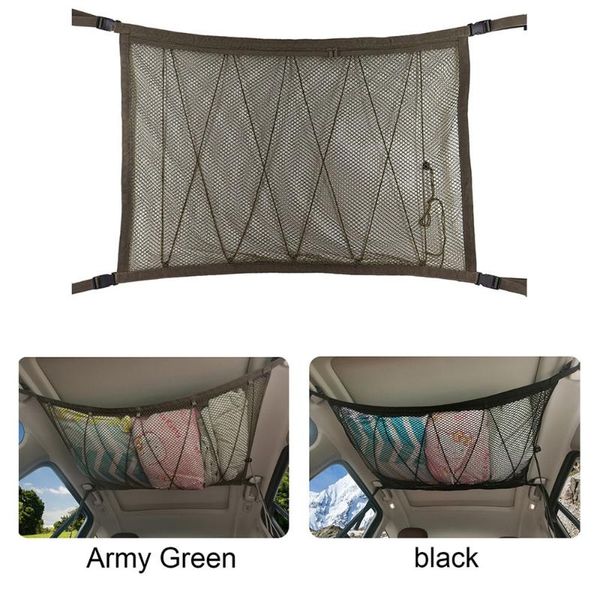 car organizer army green roof cargo net black interior ceiling storage pocket mesh bag for auto acceesories
car organizer army green roof cargo net black interior ceiling storage pocket mesh bag for auto acceesories