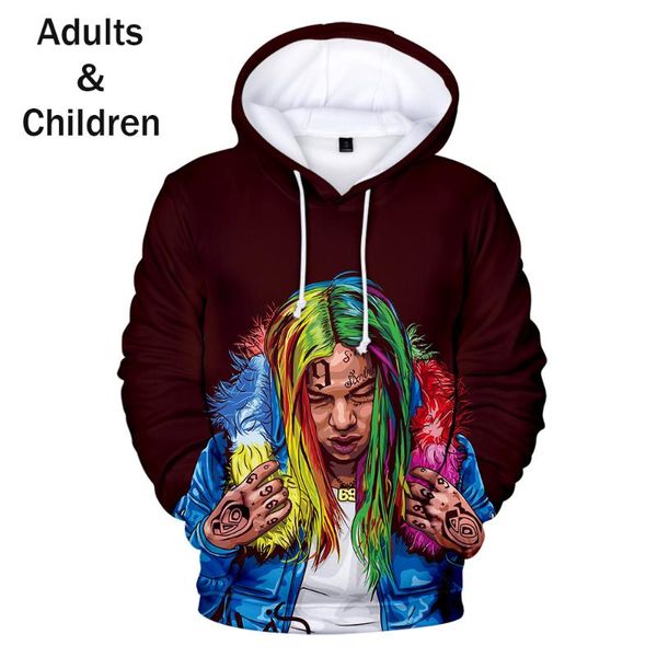 men's hoodies & sweatshirts boy/girls personality 6ix9ine men women fashion clothes autumn winter 3d sweatshirt boys girls casua, Black
men's hoodies & sweatshirts boy/girls personality 6ix9ine men women fashion clothes autumn winter 3d sweatshirt boys girls casua, Black