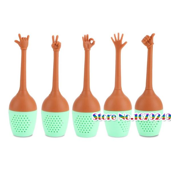gift wrap 100pcs hand gesture shape tea infuser silicone strainer loose leaf spice holder brewing tools for cup teapot
gift wrap 100pcs hand gesture shape tea infuser silicone strainer loose leaf spice holder brewing tools for cup teapot