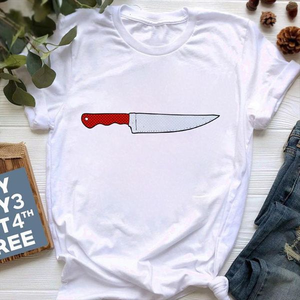 simple kawaii cartoon knife printing womens harajuku 90s girls short sleeve summer female tees, White
simple kawaii cartoon knife printing womens harajuku 90s girls short sleeve summer female tees, White